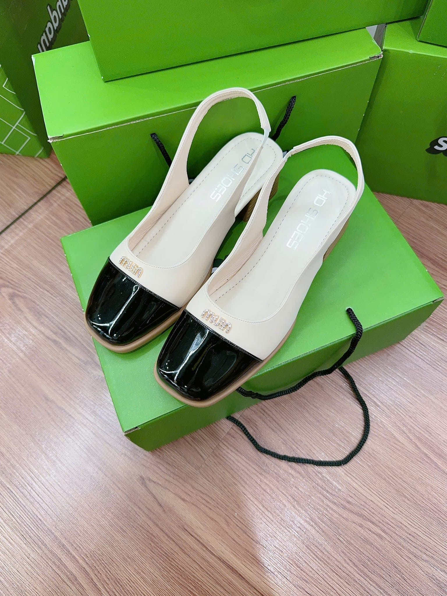 Mã giày búp bê gót cao 3-4p